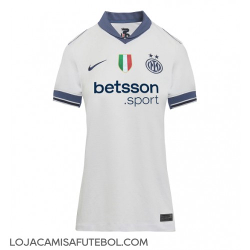 Camisa de Futebol Inter Milan Equipamento Secundário Mulheres 2024-25 Manga Curta